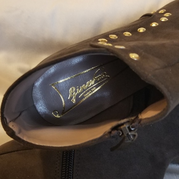 NWOT Ginevra high heel-less suede booties - Picture 4 of 5